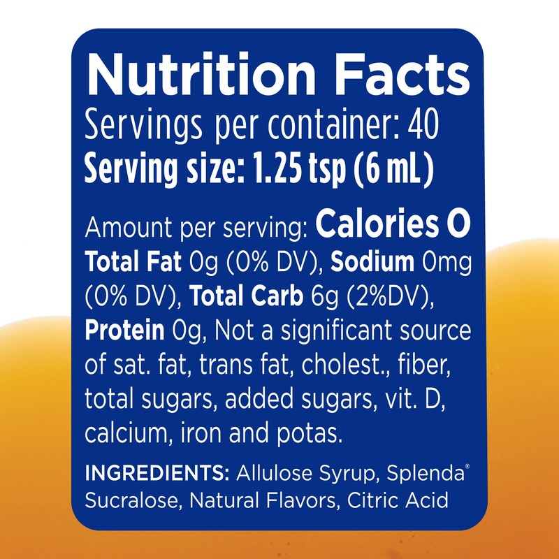 Splenda Multi-Use Allulose Syrup, Zero Calorie, Sugar Free Substitute for