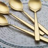 Berglander Gold Teaspoon, 16 cm, Set of 6, Stainless Steel