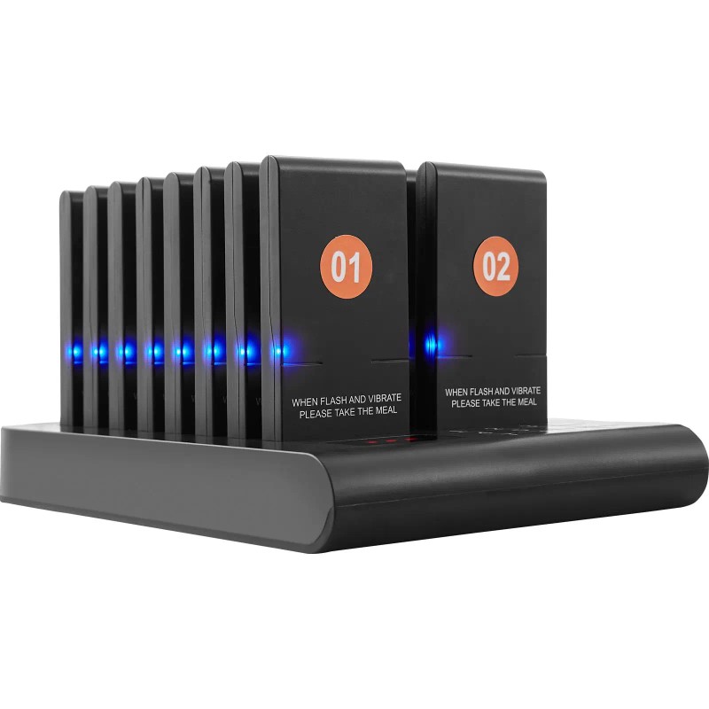 Wireless 500m Long Range Restaurant Pager System Queue Signal for