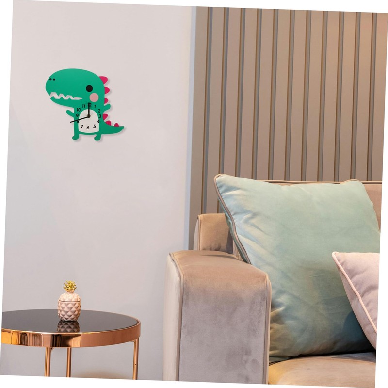 BIUDECO Wall Clock Wall Clocks for Living Room Clock Dinosaur