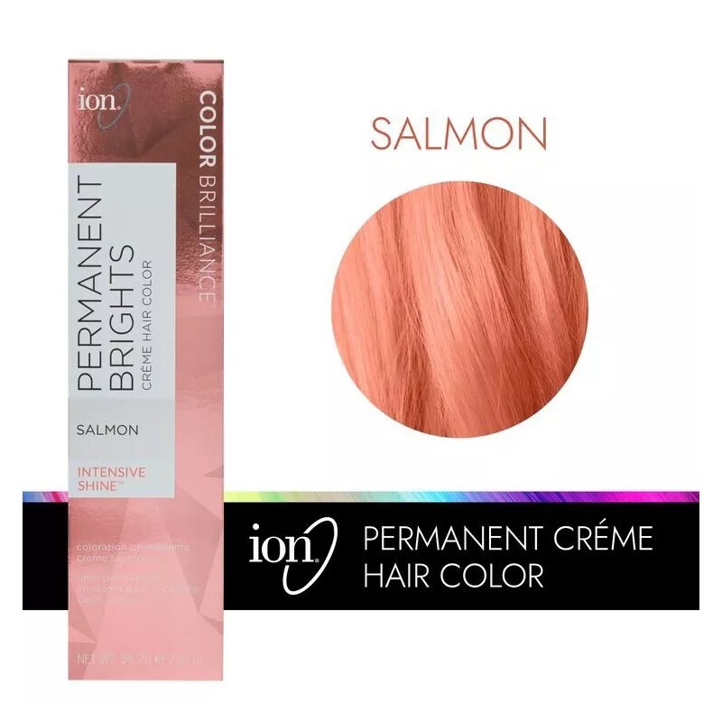 Ion Salmon Hair Dye Permanent Brights Crème Hair Color Peach
