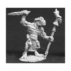 Reaper Miniatures Shaman Lizardman #02392 Dark Heaven Legends Unpainted Metal