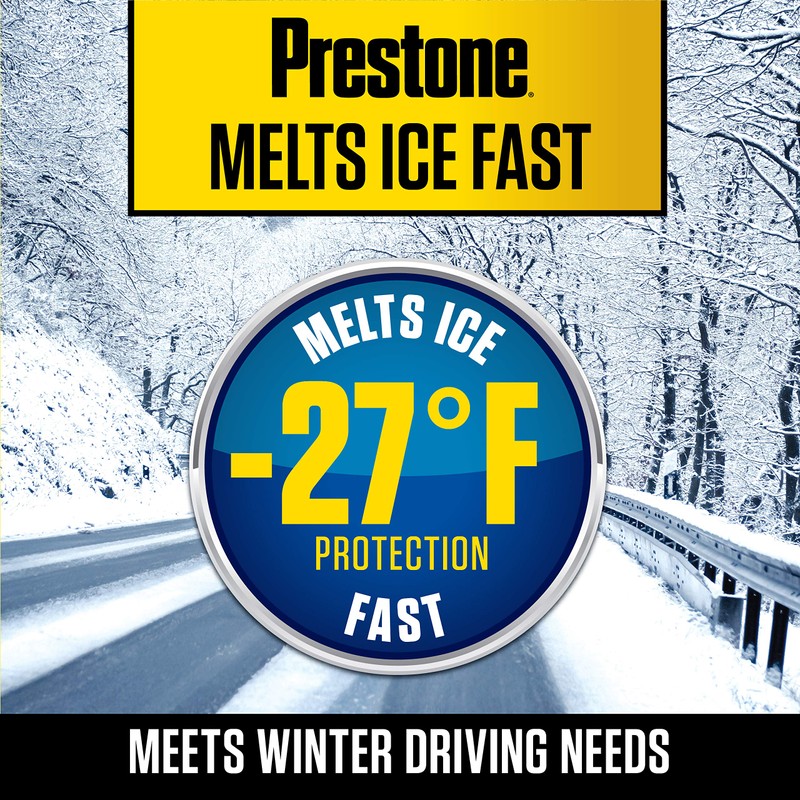 Prestone AS250-6PK De-Icer Windshield Washer Fluid - 1 Gallon, (Pack