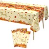 Thanksgiving Disposable Rectangle Plastic Tablecloth – 3 Pack, Fall Maple
