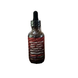 Clean Nutraceuticals Cayenne Pepper Supplement Liquid Drops + Hawthorn Berry, Vitamin D3 K2 Organic B