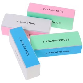 Ipetboom Way Nail Shiner Buffer Block Pcs Sponge Nail Files for Edge Filing Ridges Removal Smoothing Polishing