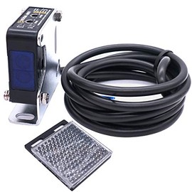 Taiss/Indoor Wall Mounted Photoelectric Beam Sensor 12-240VDC 24-240VAC Retroreflective photoelectric Sensor Switch Proximity Switch Induction Distance 5M BEN5M