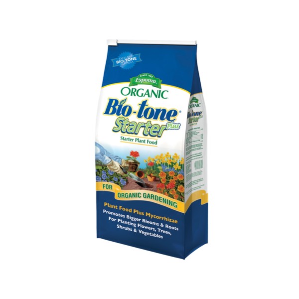 Espoma Organic Bio Tone Starter Plus 4-3-3 Plant Food Plus Mycorrhizae, 25lb Bag