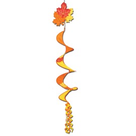 Beistle 1-Pack Decorative Autumn Wind-Spinners, 3-Feet 6-Inch