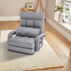 EazeHome Chaise Lounge Indoor, Folding Chair w/ 6 Positions, Adjustable