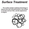 Snap Rings Assortment Set, 480PCS Carbon Steel C-Circlip External Retaining