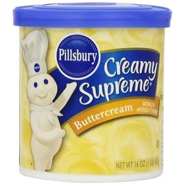 Pillsbury Creamy Supreme Frosting Buttercream Flavored, 16-Ounce (Pack of 8)