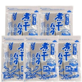 Boiled Soup Pack, 8.5 oz (240 g) (0.4 oz (10 g) x 24 Bags x 5 Bags Morita Bonito