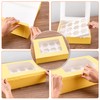 Hoewina 6PCS Cupcake Boxes - Hold 12 Count Cupcake Containers