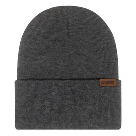Boonbery Beanie Hat for Men and Women, Unisex Winter Hat, Knitted Hat, Classic Design, Soft, Thin Hat, Ideal for All Seasons, grey mixed