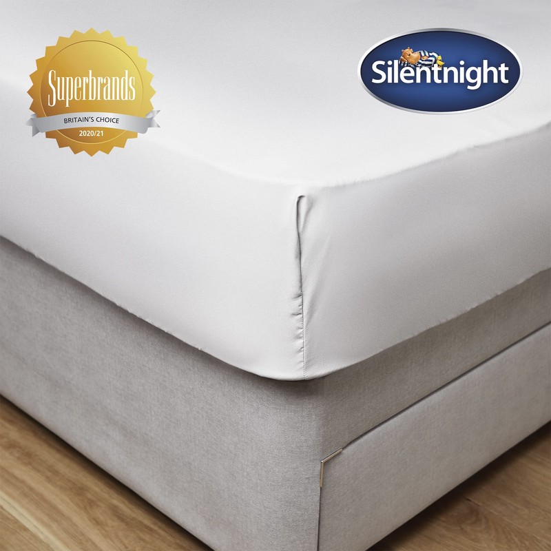 Silentnight Supersoft Double Fitted Sheet - White Deep Fitted Bed