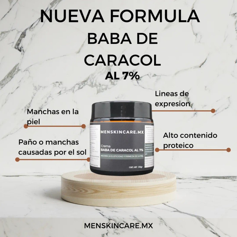 Crema Facial Baba Caracol Menskincare Mixta Día Noche