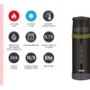 THERMOS Mountain Beverage Bottle 0.75 L, Black, Stainless Steel Thermos