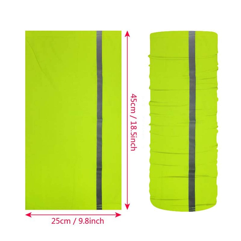 Polaina para el cuello, bandana sin costuras, pasamontañas, Verde, Talla