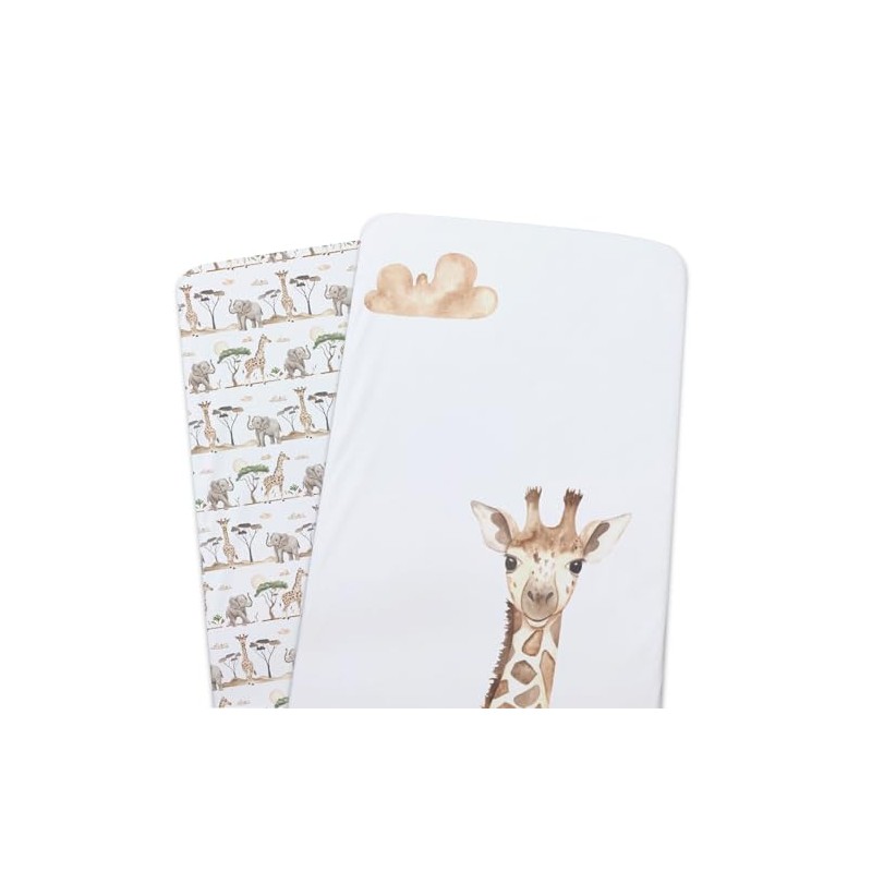 Bubba Blue Bamboo Adventure 2 PK Bedside Sleeper Fitted Sheets