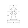 High Logic 37108 Stainless Steel Bracket (Genko) 1.3 inches (32