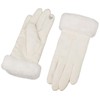 Zeltauto Women's Touch Screen Gloves Faux Suede Full Finger with