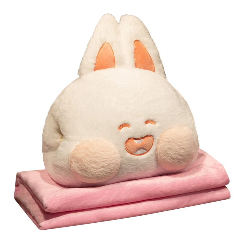 Stuffed Animals Travel Blanket Pillow Set Soft Plush Hugging Pillow