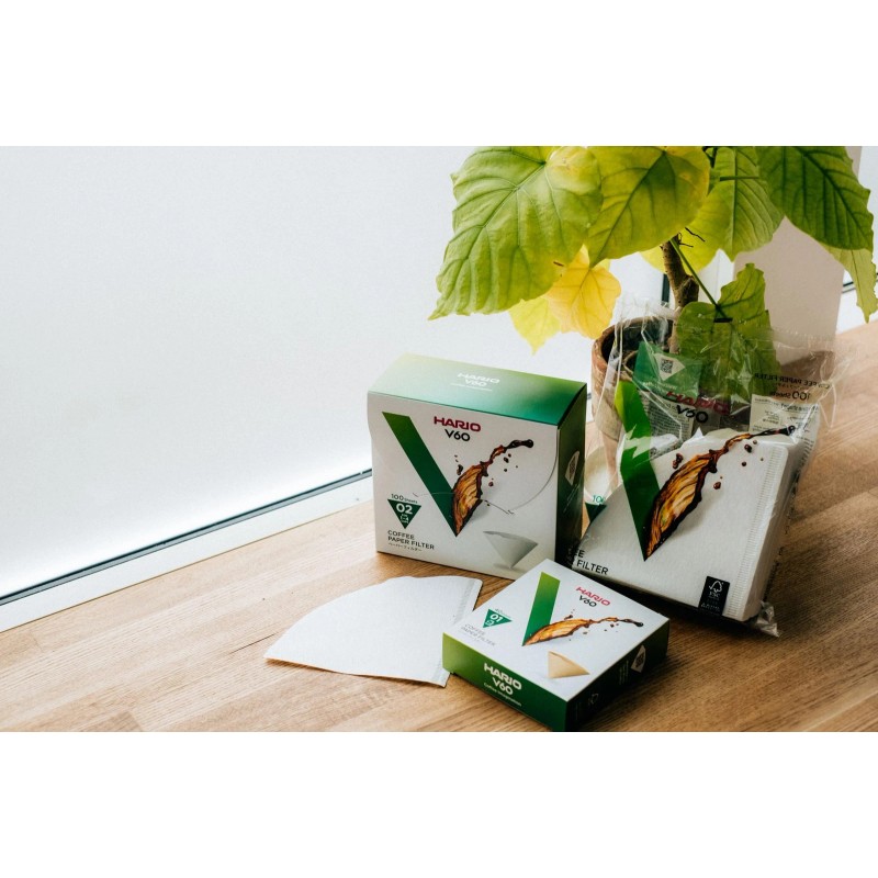 NA Hario V60 Size 03 Coffee Filters 40 Pack Disposable