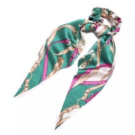 Avance Women's Hair Accessories, Scrunchie, Scarf, Adult, Cute, (Green)
