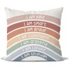 Baokcotei Boho Rainbow Classroom Reading Corner Decor Throw Pillow Covers,