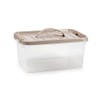 Plastic Storage Box Lightweight Robust Stackable Storage Boxes with Lid,