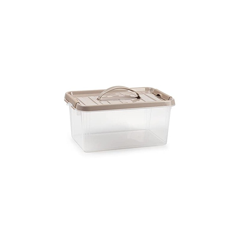 Plastic Storage Box Lightweight Robust Stackable Storage Boxes with Lid,