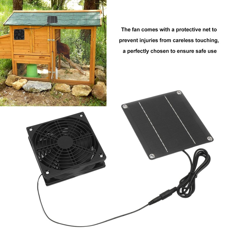Kit de Ventilador de Panel Solar, Ventilador Solar de Ventana