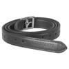 Equinate Superior Leather Stirrup Straps with Stainless Steel Buckles Black