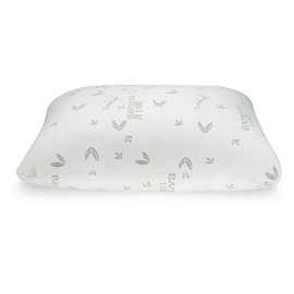 URBAN LINENS Adjustable Bed Pillow for Sleeping Standard Size Set of 2 | Cooling Shredded Memory Foam | Removable and Washable Cover | Pillow for Back Or Side Sleepers