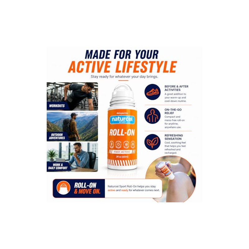 Roll-On, Topical Reliever for Aches and Pains of Muscles and