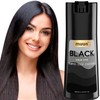 Muun Champú Tinte Cabello Negro Colorante Amoníaco Cubrir Canas Minutos