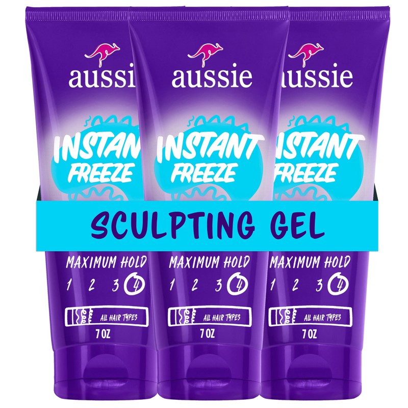 Aussie Instant Freeze Sculpting Maximum Hold Hair Gel with Jojoba