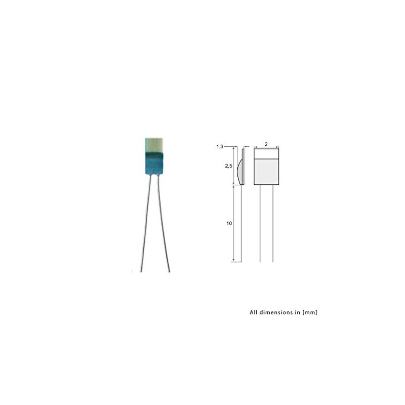 iOVEO 401PT01000 PT1000 Temperature Sensor, Pack of 5, Platinum Chip,