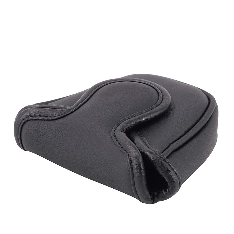 Golf Head Cover Mallet Square Magnetic PU Leather Putter Cover