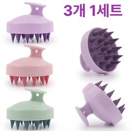 Hypoallergenic scalp care massage shampoo brush 1+1+1, 1 piece, A type (pink, green, purple) / 저자극 두피 케어 마사지 샴푸 브러쉬 1+1+1, 1개, A타입(핑크,그린,퍼플)