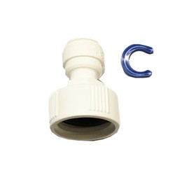 Laundry Garden Hose Adapter for Water Filters or Reverse Osmosis Systems, 3/4" x 3/8" OD Flexible tubing