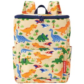 Skater RYUSQ1 Dinosaurus Square Backpack, Children's Backpack, Width 9.8 x Depth 6.3 x Height 11.8 inches (25 x 16 x 30 cm)