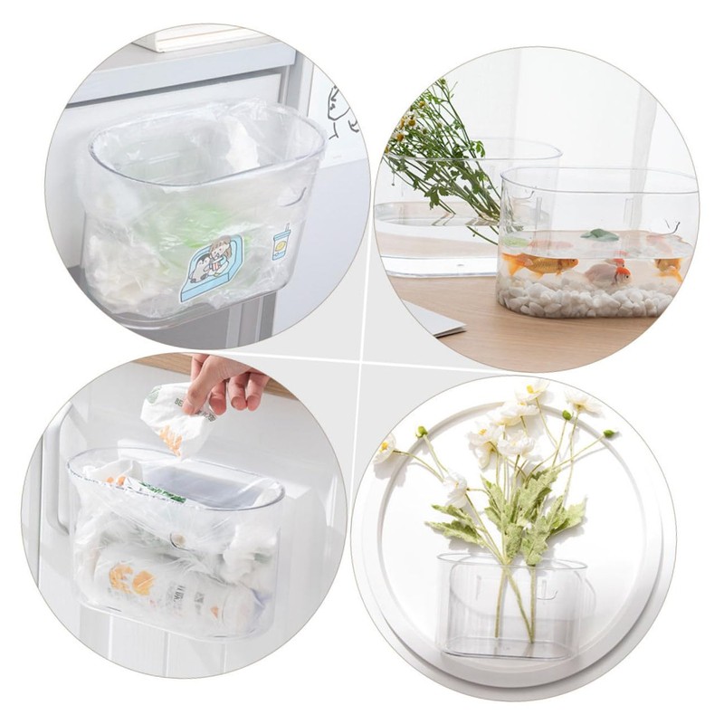 BUGUUYO Wall-Mounted Trash Can Hanging Storage Bin Recycling Office Classroom