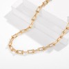 LUXSTAR Women's U-Link Chain Necklace, Hypoallergenic, Stainless Steel, 45 cm,