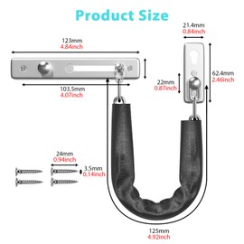 I-EASYDWW Door Chain Lock, Chain Door Lock, Door Latch, Safety Locks with Screws, Stainless Steel Door Guard with Spring Anti-Theft Press Latch, with Screws for Inside Door, Silver, 1 Pack