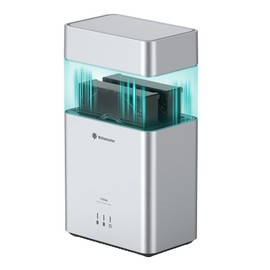 Yottamaster 2 Bay External 3.5 Inch Hard Drive Enclosure Magnetic Tool-Free with Cooling Fan, Direct Attached Storage, USB 3.1 Gen1 Type-C HDD Enclosure Up to 48TB(2x24TB) - DY200C3