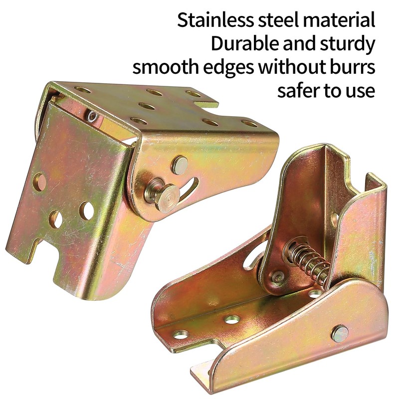 4 Pcs Folding Table Legs, 90 Degree Self Locking Foldable