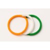 Spiral Hair Rubber bands Hand Band Women Green, White, Orange
