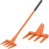 Dolibest 58'' Demo Bar, Heavy Duty 4-Tine Wrecking Bar with